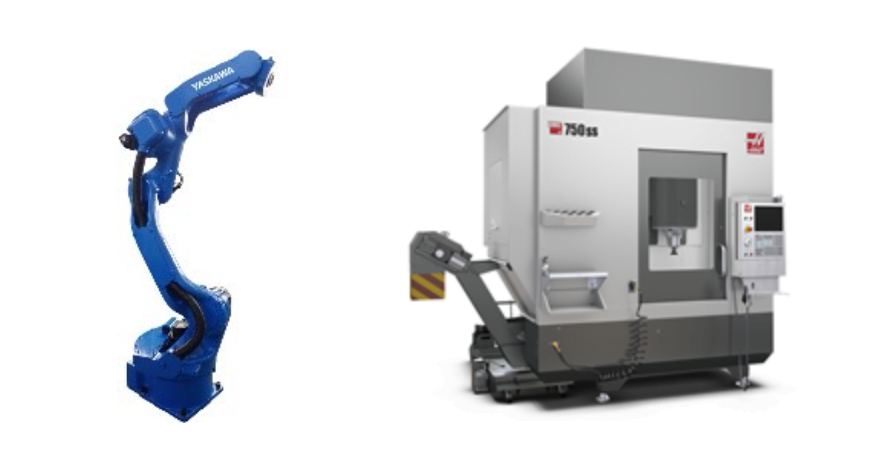 Capabilities - Robot load 5 axis CNC Mill